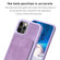 iPhone 11 BF28 Frosted Card Bag Phone Case with Holder - Purple