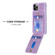 iPhone 11 BF28 Frosted Card Bag Phone Case with Holder - Purple