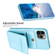 iPhone 11 BF28 Frosted Card Bag Phone Case with Holder - Blue