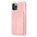 iPhone 11 BF28 Frosted Card Bag Phone Case with Holder - Pink