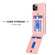 iPhone 11 BF28 Frosted Card Bag Phone Case with Holder - Pink