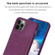 iPhone 11 BF28 Frosted Card Bag Phone Case with Holder - Dark Purple
