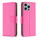 iPhone 15 Pro Max Litchi Texture Pure Color Flip Leather Phone Case - Rose Red iPhone 15 Pro Max Litchi Texture Pure Color Flip Leather Phone Case - Rose Red