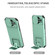 iPhone 15 Pro Max Stereoscopic Holder Sliding Camshield Phone Case - Light Blue
