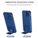 iPhone 15 Pro Max Stereoscopic Holder Sliding Camshield Phone Case - Blue