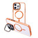 iPhone 15 Pro Max MagSafe Magnetic Invisible Holder Transparent Phone Case - Orange
