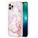 iPhone 15 Pro Max Marble Pattern Dual-side IMD Magsafe TPU Phone Case - Rose Gold 005