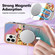 iPhone 15 Pro Max Marble Pattern Dual-side IMD Magsafe TPU Phone Case - Dream Butterfly