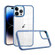 iPhone 15 Pro Max Macaron High Transparent PC Phone Case - Blue