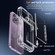 iPhone 15 Pro Max Crystal Clear Flip Card Slot Phone Case - Transparent Black