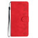 iPhone 15 Pro Max Seven Butterflies Embossed Leather Phone Case - Red