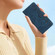 iPhone 15 Pro Max Seven Butterflies Embossed Leather Phone Case - Blue