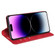 iPhone 15 Pro Max Retro-skin  Magnetic Suction Leather Phone Case - Red