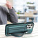 iPhone 15 Pro Max Shockproof Leather Phone Case with Wrist Strap - Green