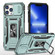 iPhone 15 Pro Max Armor PC + TPU Camera Shield Phone Case - Alpine Green