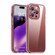 iPhone 15 Pro Max iPAKY Hanguang Series Transparent TPU+PC Phone Case - Transparent Red