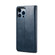 iPhone 15 Pro Max Oil Wax Crazy Horse Texture Leather Phone Case - Blue