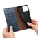 iPhone 15 Pro Max Oil Wax Crazy Horse Texture Leather Phone Case - Blue