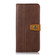 iPhone 15 Pro Max Stitching Thread Calf Texture Leather Phone Case - Coffee