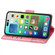 iPhone 15 Pro Max Butterfly Love Flower Embossed Leather Phone Case - Pink