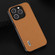 iPhone 15 Pro Max ABEEL Carbon Fiber Texture Protective Phone Case - Light Brown