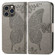 iPhone 15 Pro Max Butterfly Love Flower Embossed Leather Phone Case - Gray