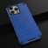 iPhone 15 Pro Max Lanyard Honeycomb Phone Case - Blue