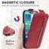 iPhone 15 Pro Max Zipper Wallet Vertical Flip Leather Phone Case - Red