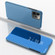 iPhone 15 Pro Max Plated Mirror Horizontal Flip Leather Phone Case with Holder - Blue iPhone 15 Pro Max Plated Mirror Horizontal Flip Leather Phone Case with Holder - Blue