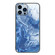 iPhone 15 Pro Max Marble Pattern Glass Protective Phone Case - Blue Ocean