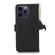 iPhone 15 Pro Max Genuine Leather Magnetic RFID Leather Phone Case - Black
