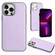 iPhone 15 Pro Max Leather Texture Full Coverage Phone Case - Purple