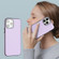iPhone 15 Pro Max Leather Texture Full Coverage Phone Case - Purple