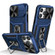 iPhone 15 Pro Max Camshield Robot TPU Hybrid PC Phone Case - Blue