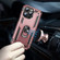 iPhone 15 Pro Max Shockproof TPU + PC Phone Case with Holder - Rose Gold