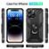 iPhone 15 Pro Max Shockproof TPU + PC Phone Case with Holder - Black