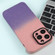iPhone 15 Pro Max Gradient Starry Silicone Phone Case with Lens Film - Pink Purple
