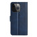 iPhone 15 Pro Max Dual-side Magnetic Buckle Horizontal Flip Leather Phone Case - Dark Blue