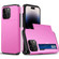 iPhone 15 Pro Max Shockproof Armor Phone Case with Slide Card Slot - Pink