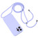 iPhone 15 Pro Max Crossbody Lanyard Liquid Silicone Case - Light Purple