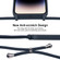iPhone 15 Pro Max Crossbody Lanyard Liquid Silicone Case - Midnight Blue