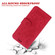 iPhone 15 Pro Butterfly Rose Embossed Leather Phone Case - Red