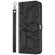 iPhone 15 Pro Life Tree Embossing Pattern Leather Phone Case - Black
