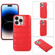 iPhone 15 Pro Down Jacket Airbag Shockproof Phone Case - Red