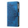 iPhone 15 Pro Multi-Card Totem Zipper Leather Phone Case - Blue