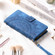 iPhone 15 Pro Multi-Card Totem Zipper Leather Phone Case - Blue