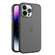 iPhone 15 Pro Frosted Translucent Mist Phone Case - Black