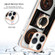 iPhone 15 Pro Electroplating Dual-side IMD Phone Case with Ring Holder - Retro Radio
