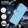 iPhone 15 Pro Skin Feeling Oil Leather Texture PU + TPU Phone Case - Light Blue