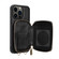 iPhone 15 Pro Zipper Card Slot Phone Case - Black